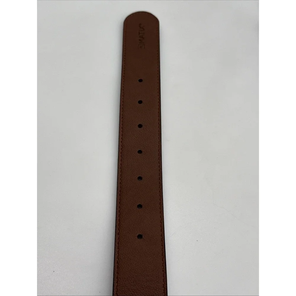 Matix Faux Leather Belt Men's Adult Size 38 Double Sided Black & Cognac New